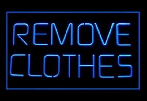 Remove Clothes LED Neon Sign